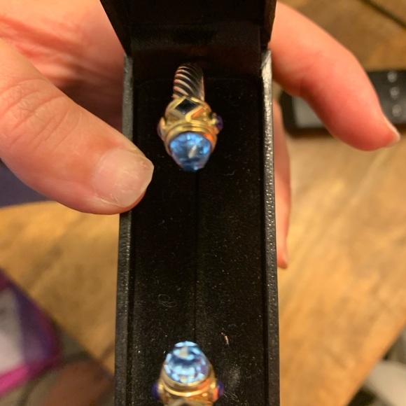 David Yurman Renaissance Bracelet with Blue Topaz - Picture 9 of 10